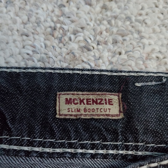 Silver Mickenzie slim bootcut distressed jeans D20 - Picture 4 of 8